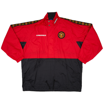 1996-97 Manchester United Umbro 1/2 Zip Drill Top - 8/10 - (M)
