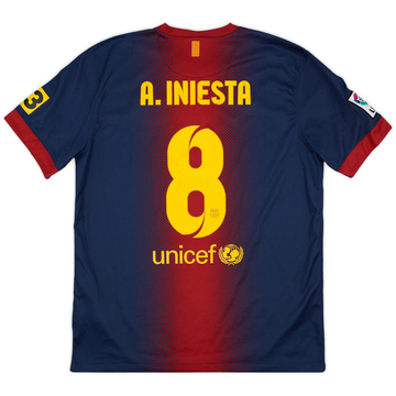 2010-11 Barcelona Home Shirt Iniesta #8 - 4/10 - (M)