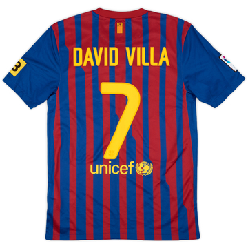 Nike Fc Barcelona David Villa 11/12 Away Jersey Size M (LOOK