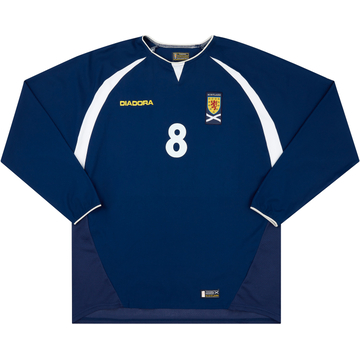 1998-00 Scotland Match Issue Home L/S Shirt #9 1998-00 Scotland Match Issue Home L/S Shirt #9