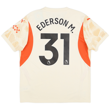 マンチェスターシティ　ユニフォーム　No.31　エデルソン 2023-24 Manchester City Player Issue GK S/S Shirt Ederson #31