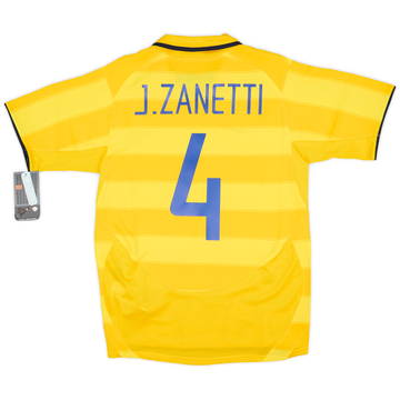 2003-04 Inter Milan Home Shirt J.Zanetti #4 - 5/10 - (XL)