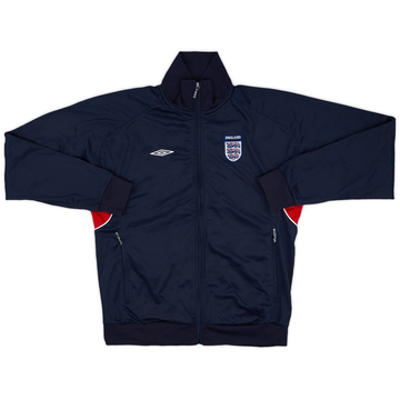 2004-05 England Umbro Track Jacket - 8/10 - (L.Boys) 2004-05 England Umbro Track Jacket - 8/10 - (L.Boys)