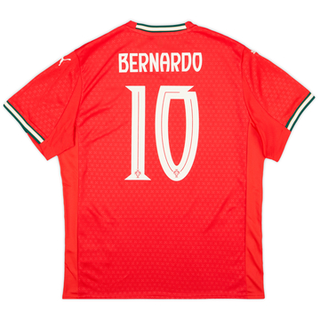 2025-26 Portugal Authentic Home Shirt Bernardo #10