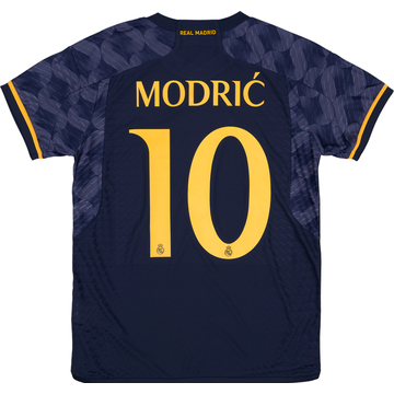 上品 Authentic Madrid Real 2023-24 Away #10 Modric Shirt CL ウェア