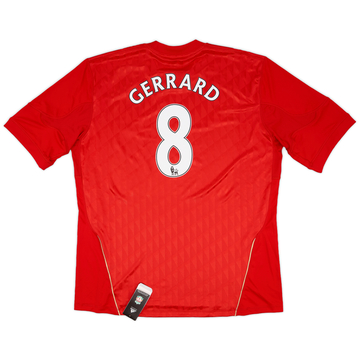2010-12 Liverpool Home Shirt Gerrard #4 - 6/10 - (L)