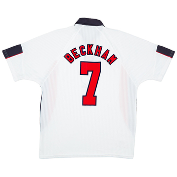 BECKHAM 7番 イングランド代表 シャツ ベッカム氏がイングランド代表を激励 お返しに7番のユニホーム