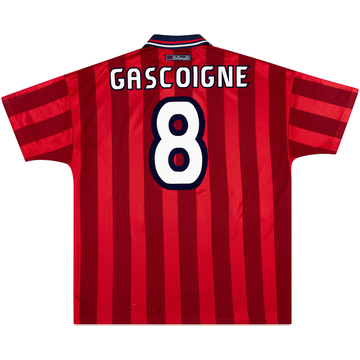 1997-99 England Away Shirt Gascoigne #8 - 8/10 - (L)