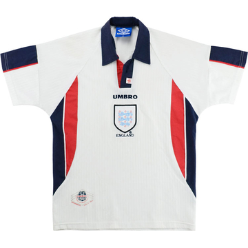 【UMBRO】ENGLAND 1997-98 90's GameShirt 1997-99 England Home Shirt - 6/10 - (XS.Boys)