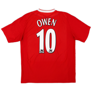 リバプール　02/04 オーウェン 10番 シャツ M 2002-04 Liverpool Home Shirt Owen #10 - 7/10 - (S)