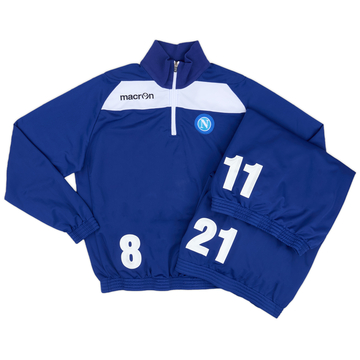 2014-15 Napoli Macron 1/4 Zip Drill Top - 5/10 - (XXL)