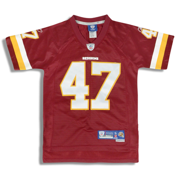 2007 Washington Redskins Cooley 47 Reebok Replica Jersey Home Y