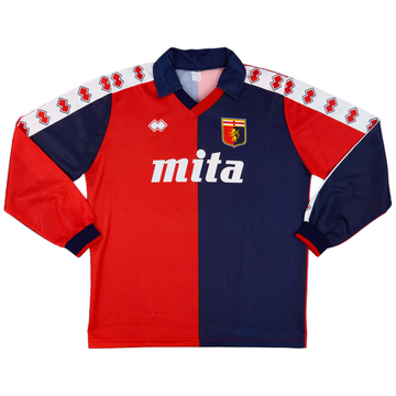 GENOA シャツ 背番号9 2007-08 Genoa Home L/S Shirt - 9/10 - (XL)
