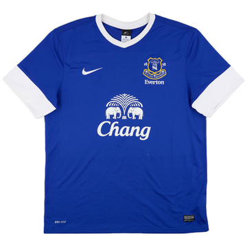 2012 13 Everton Home Shirt 7 10 XL