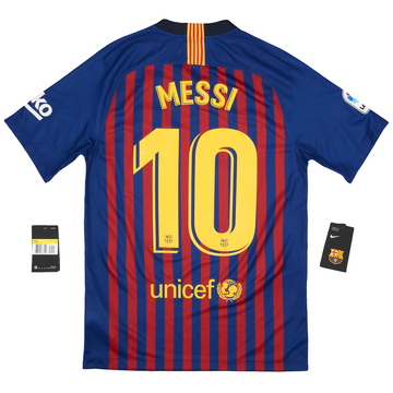 Messi barcelona shirt 2018 clearance