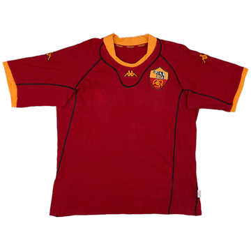 2001-02 Roma Kappa Polo L/S Shirt - 9/10 - (XL)