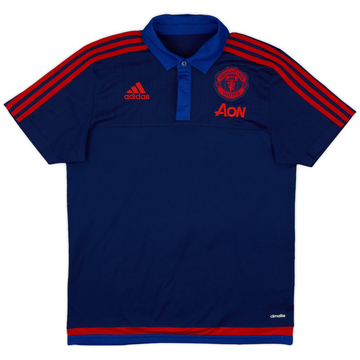 2015-16 Manchester United adidas Camiseta Polo - 9/10 - (M)