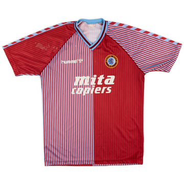ウェア Hummel Aston Villa FC football shirts 1987-89 Aston Villa Home L/S Shirt - 6/10 - (XL)