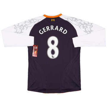 2012-13 Liverpool Home L/S Shirt Gerrard #8 - 7/10 - (M)