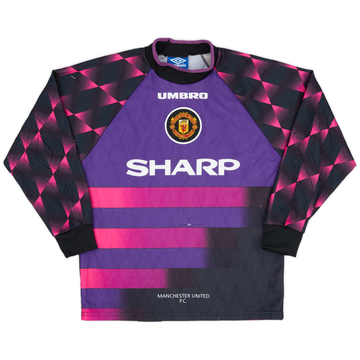 1996-97 Manchester United Away Shirt - 8/10 - (Y)