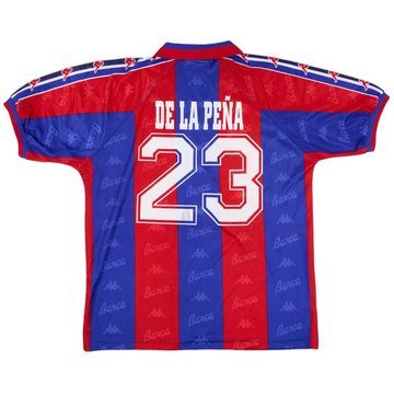 1992 95 Barcelona Home Shirt de la Pena 23 7 10 XXL