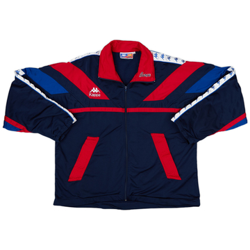 BARCELONA FC 1995 KAPPA BENCH COAT JACKET RARE BARCA CHANDAL