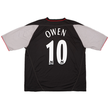 ウェア Rare LIVERPOOL 02-04 AWAY FOOTBALL SHIRT 2002-04 Liverpool Away Shirt Owen #10 - 5/10 - (XL)