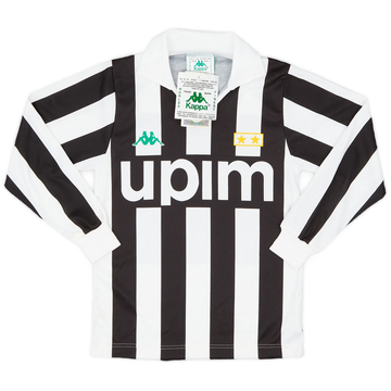 1988-89 Juventus Basic Home L/S Shirt - 6/10 - (S.Boys)