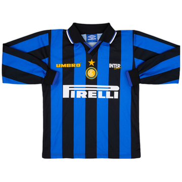 1997-98 Inter Milan Home Shirt Zamorano #9 - 8/10 - (L)