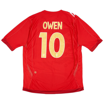 2006-07 England Match Issue Away Shirt Owen #10