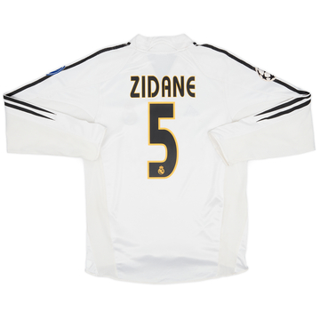 2004-05 Real Madrid Home Shirt Zidane #5 - 6/10 - (L)