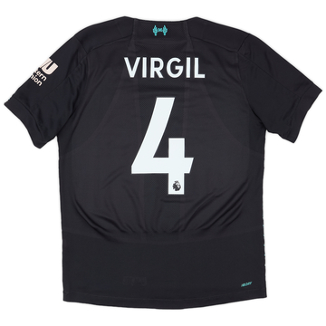 2019-20 Liverpool Third Shirt Virgil #4 - 9/10 - (M)