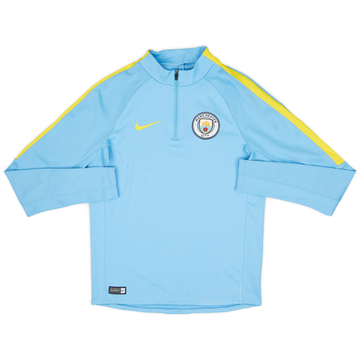 2016-17 Manchester City Player Issue Nike 1/4 Zip Drill Top