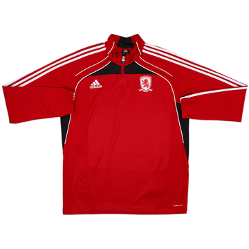 2010-11 Middlesbrough adidas Top de perforación 1/4 de cremallera - 6/10 - (3XL)