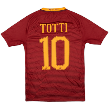 2016-17 Roma Home Shirt Aeterno X - Totti' - 8/10 - (M)