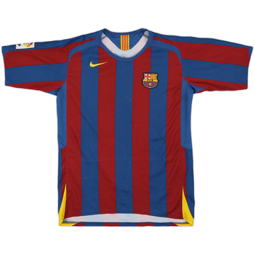 2005-06 Barcelona Home Shirt - 6/10 - (XL.Boys)