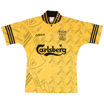 Liverpool retro yellow shirt best sale