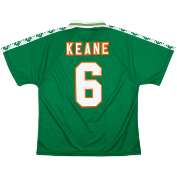 1996-98 Ireland Home Shirt Keane #6