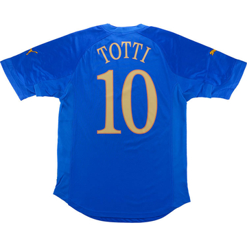 正規店仕入れの 2004-06 (L) - 7/10 - #10 Totti Shirt Home Italy ウェア