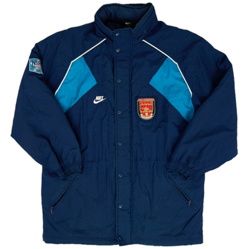 1998-99 Arsenal Nike Reversible Padded Bench Coat - 7/10 - (XL)