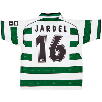 2001-02 Sporting CP Home Shirt Jardel #16 - 6/10 - (S)
