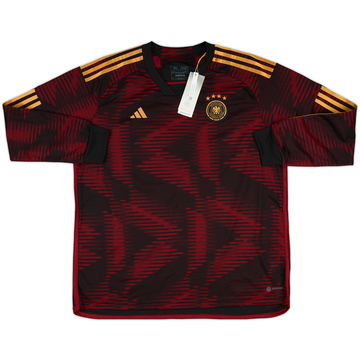 Camiseta de visitante de Manga Larga de Alemania 2022-23 (Mujeres XXL)