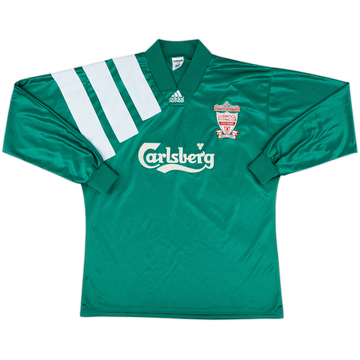 1992-93 Liverpool Player Issue Centenary Away L/S Shirt - 9/10 - (L/XL)