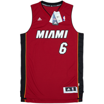 2010-14 Miami Heat James #6 adidas Swingman Alternate Jersey (XXS)