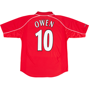 2001-02 Liverpool European Shirt Owen #10 XL 2001-02 Liverpool European Shirt Owen #10 XL