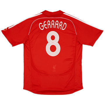 2006-08 Liverpool Home Shirt Gerrard #8 - 6/10 - (XL)