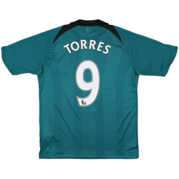 ウェア 09-10 Liverpool AWAY No.9 TORRES 2009-10 Liverpool Away L/S Shirt Torres #9 - 5/10 - (M)