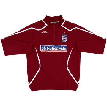 UMBRO EANGLAND ユニホーム 2007-09 England Umbro 1/4 Zip Drill Top - 9/10 - (XXL)
