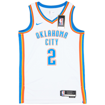 2019 24 Oklahoma City Thunder Gilgeous Alexander 2 Nike Swingman Home Jersey S