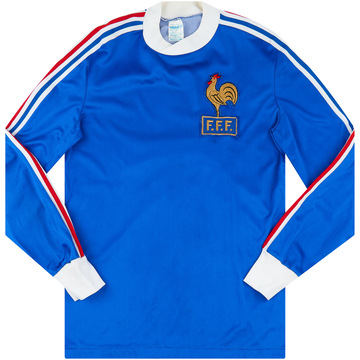 通販 Shirt L/S Away Retro adidas France '1978' 2004 - (S) - 6/10 トップス